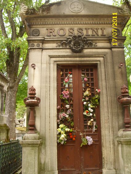 Paris, Pere Lachaise, Grab von Gioacchino Rossini © Bild IOCO