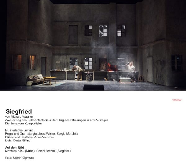 Stuttgart, Staatsoper Stuttgart, SIEGFRIED - Richard Wagner, IOCO Kritik, 23.10.22022