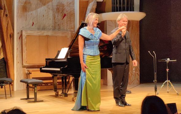 Cité de la Musique, Paris / Liederabend hier Marlis Petersen, Sopran, Stephan Matthias Lademann © Peter Michael Peters